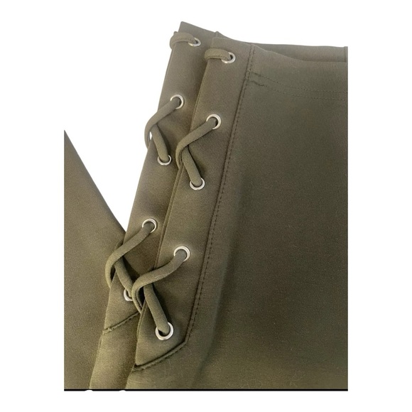 I.N.C INTERNATIONAL CONCEPTS High Waist Ponte Knit Lace Up Skinny Pants - Picture 4 of 7